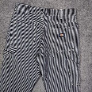 Dickies Carpenter Jeans Men 30x32 Hickory Stripe Train Painter Utility Pants